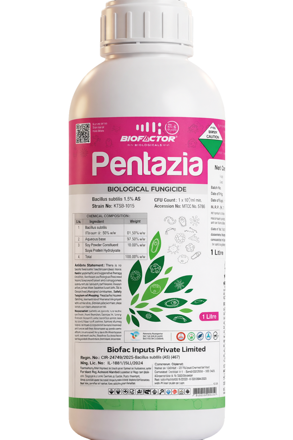 Pentazia 1 Ltr product pack